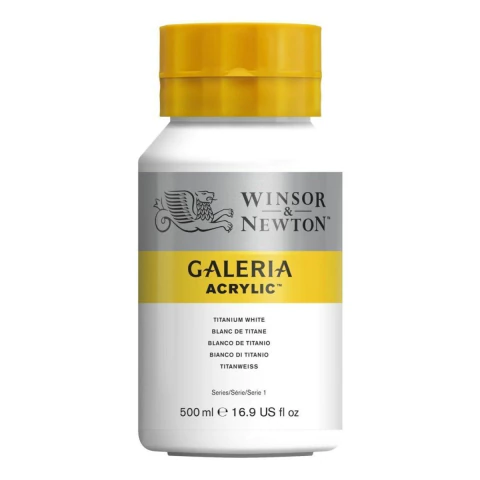 Tinta Acrilica Galeria W&N 644 Titanium White 500ml