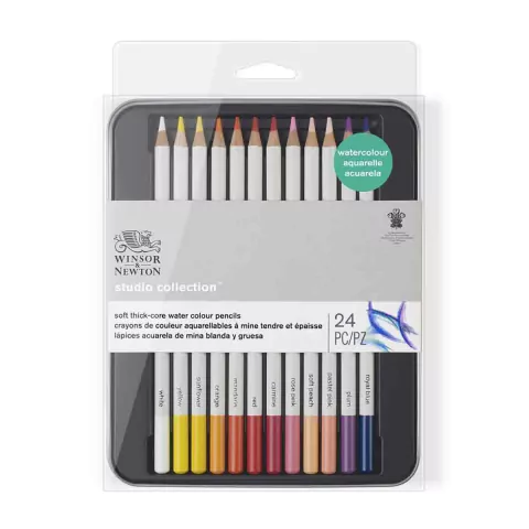 Lapis Aquarelavel Studio Collection Winsor & Newton 24 Cores