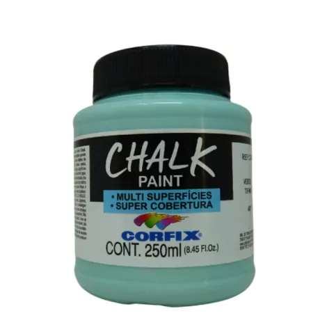 Tinta Chalk Paint Corfix 407 Verde Tifani 250ml