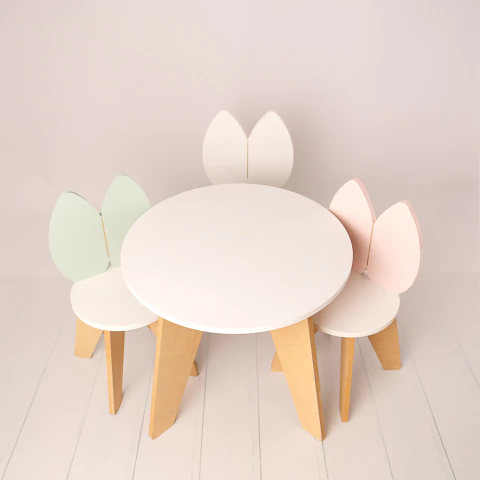 MESA + 2 SILLAS DE CONEJO - comprar online