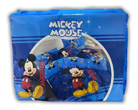 Sabanas Infantiles 1 1/2 Plazas Mickey Mouse