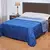 Acolchado Cdi Liso King Color Azul Y Celeste