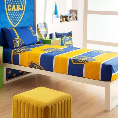 Juego De Sabana 1 1/2 Boca Juniors