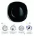 Plato Vidrio Negro Carine 27cm en internet
