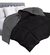 Acolchado Cdi Liso 1 1/2 Plazas Color Negro 160x220