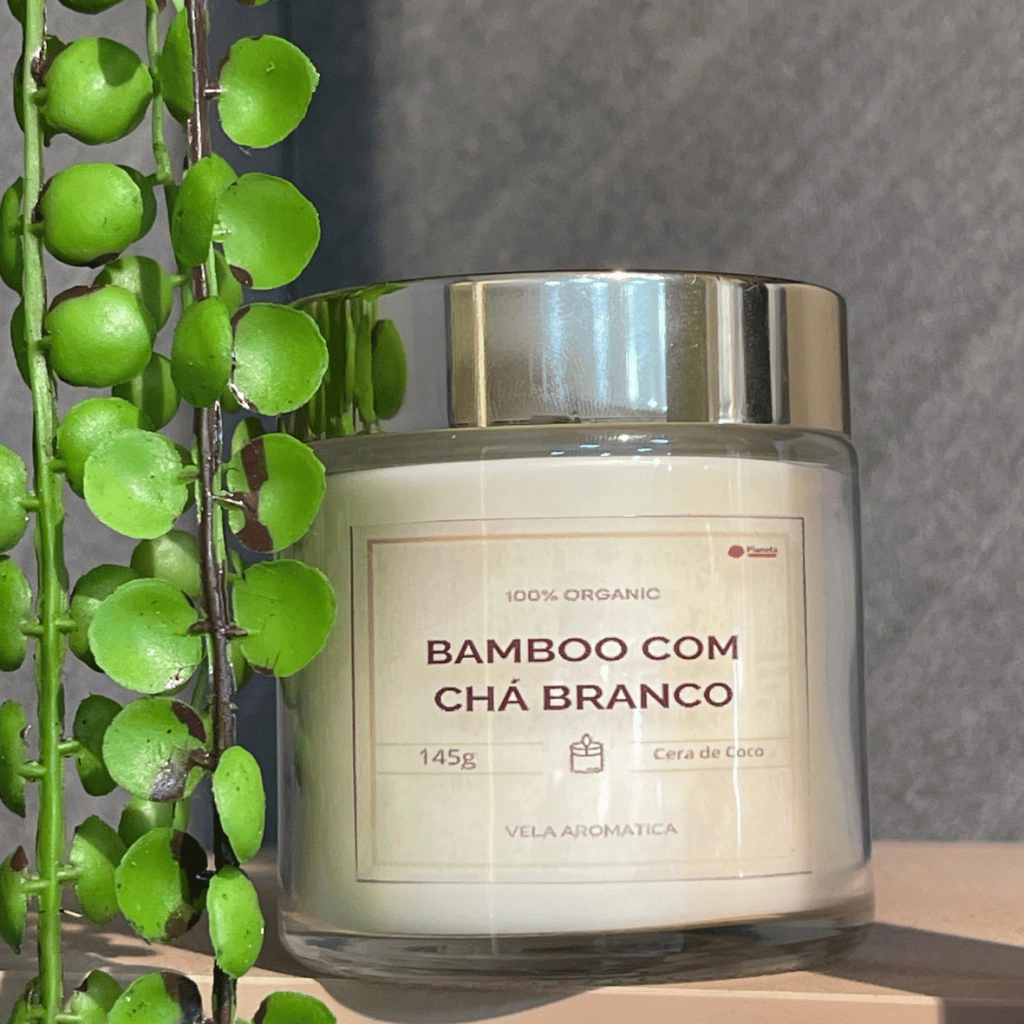 Bamboo Com Chá Branco - Velas Aromáticas