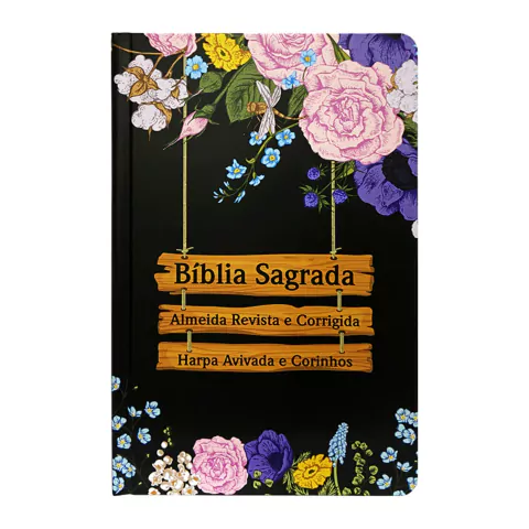 Bíblia Slim Capa Dura / Almeida Revista e Corrigida - Jardim Preta