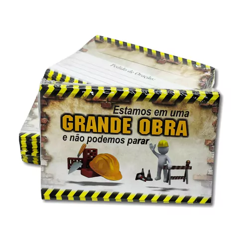 Envelope / Estamos em uma grande obra e não podemos parar -100 Unidades - comprar online