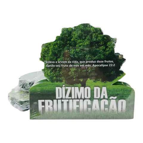 Envelope Dizimo Arvore / Para Campanha - 100 Unidades