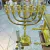 Menorah Folheada a Ouro / Importada de Israel - Dourada na internet