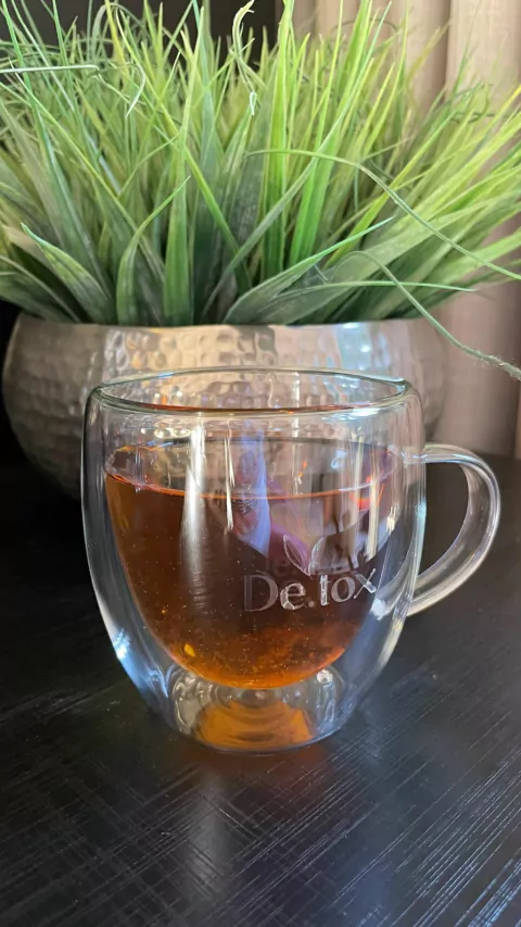 Xícara Parede Dupla Duo Vidro Borossilicato De.tox