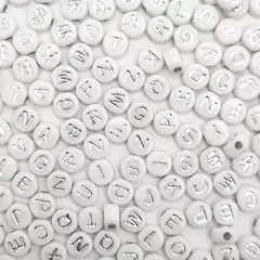 Letras blancas plateadas - Abecedario - comprar online