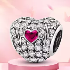 CHARMS CORAZON -LUA ZIRCONIA - tienda online