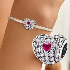 CHARMS CORAZON -LUA ZIRCONIA - LUA JOYAS