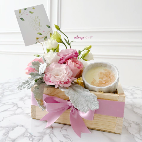 Flowers & Candle