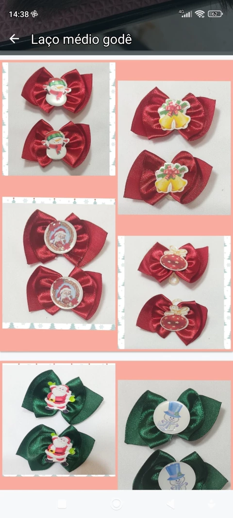 Laço Pet Gode Natal - 30 unidades