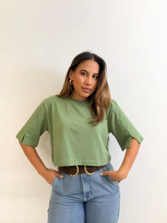 Cropped Karla - Verde Oliva - loja online
