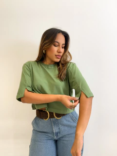 Cropped Karla - Verde Oliva - comprar online