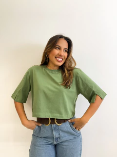 Cropped Karla - Verde Oliva - KLES