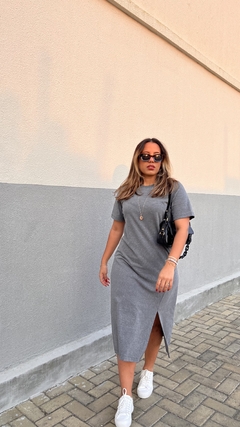 Vestido Helena - Cinza Mescla - comprar online