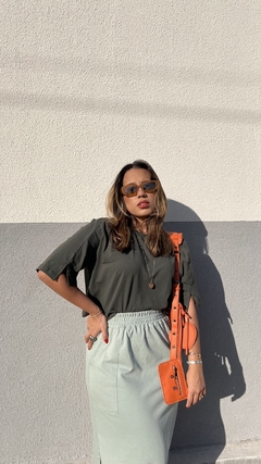 Cropped Karla - Verde Militar na internet