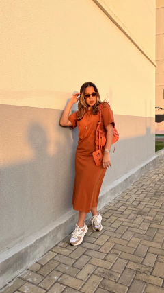 Vestido Helena - Caramelo