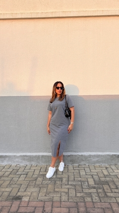 Vestido Helena - Cinza Mescla
