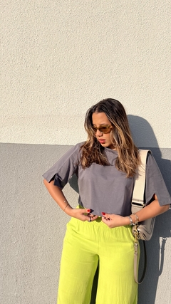 Cropped Karla - Cinza