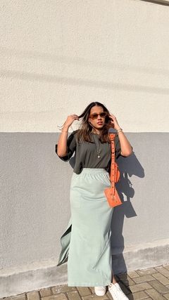 Cropped Karla - Verde Militar - loja online