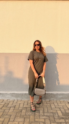 Vestido Helena - Verde Militar