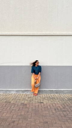 Cropped Karla - Verde Petróleo - loja online