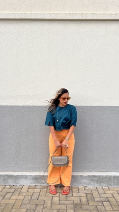 Cropped Karla - Verde Petróleo - KLES