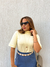 T-Shirt Zoe Estonada - Amarela