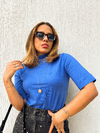 T-Shirt Zoe Gola Alta - Azul