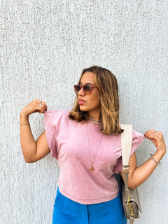 Blusa Luísa Estonada - Rosé