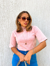 T-Shirt Zoe Estonada - Rosé