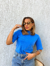 T-Shirt Zoe Estonada - Azul