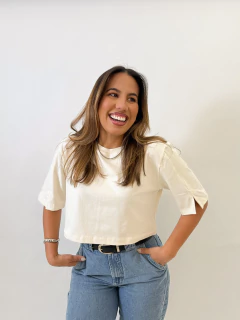 Cropped Karla - Off White - comprar online