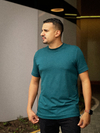 Basic Long Masculina - Verde Petróleo