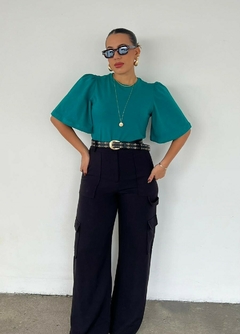 Blusa Dafne - Verde Esmeralda na internet