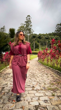 Saia Moletom - Vinho - loja online