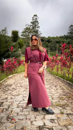 Saia Moletom - Vinho - KLES