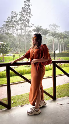 Saia Moletom - Caramelo - comprar online