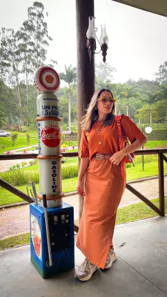 Saia Moletom - Caramelo