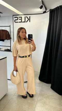 Imagem do Calça Pantalona - Bege