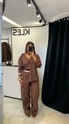 Calça Cargo - Mocha Mousse - comprar online