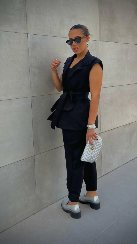 Conjunto Briana Alfaiataria - Preto - comprar online