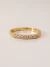 Anel Aparador com Detalhe e Cravejado com Zircônias Banhado a Ouro 18k - comprar online