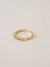Imagem do Anel Aparador com Detalhe e Cravejado com Zircônias Banhado a Ouro 18k