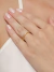 Anel Aparador com Detalhe e Cravejado com Zircônias Banhado a Ouro 18k - Pamella Albuquerque | Semijoias Atemporais e Minimalistas